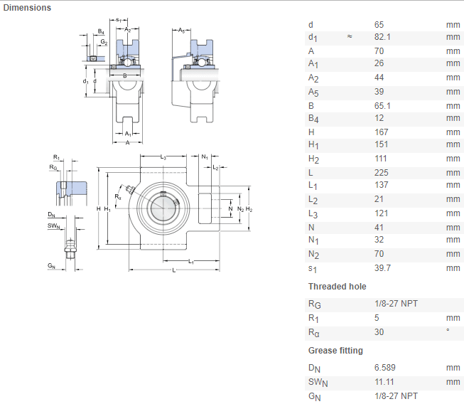 ZYSL UCT 213 bearing UCT 213 Take Up Unit bearings