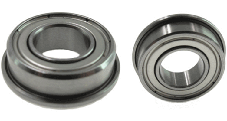 flanged radial ball bearings with high precision