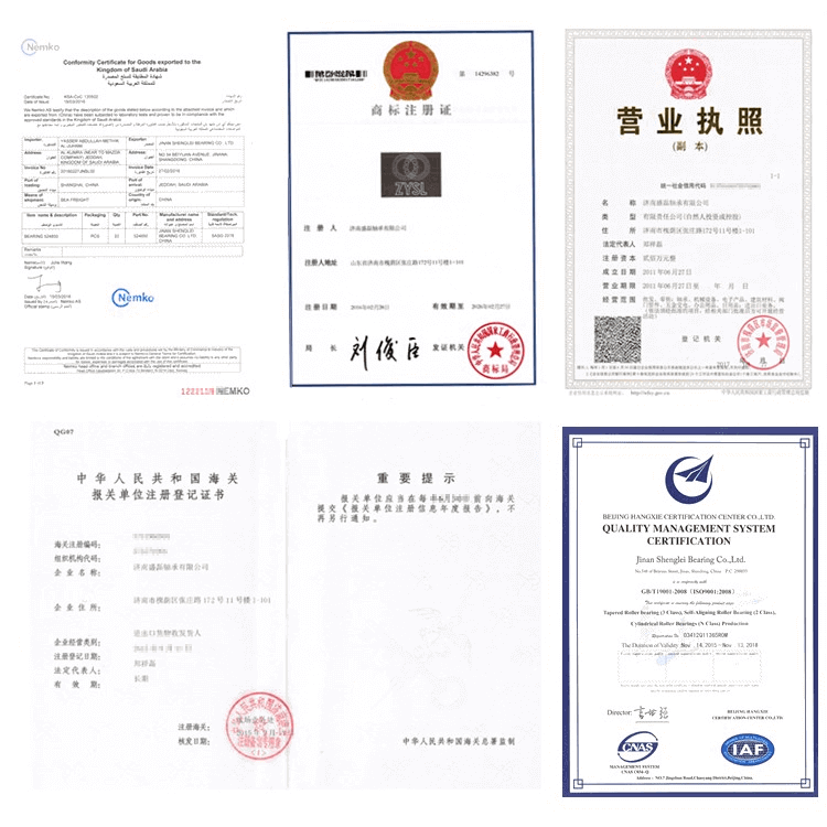 6308 ball bearing certificates